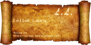 Lellek Laura névjegykártya